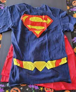 Superman Costume T-Shirt with Cape