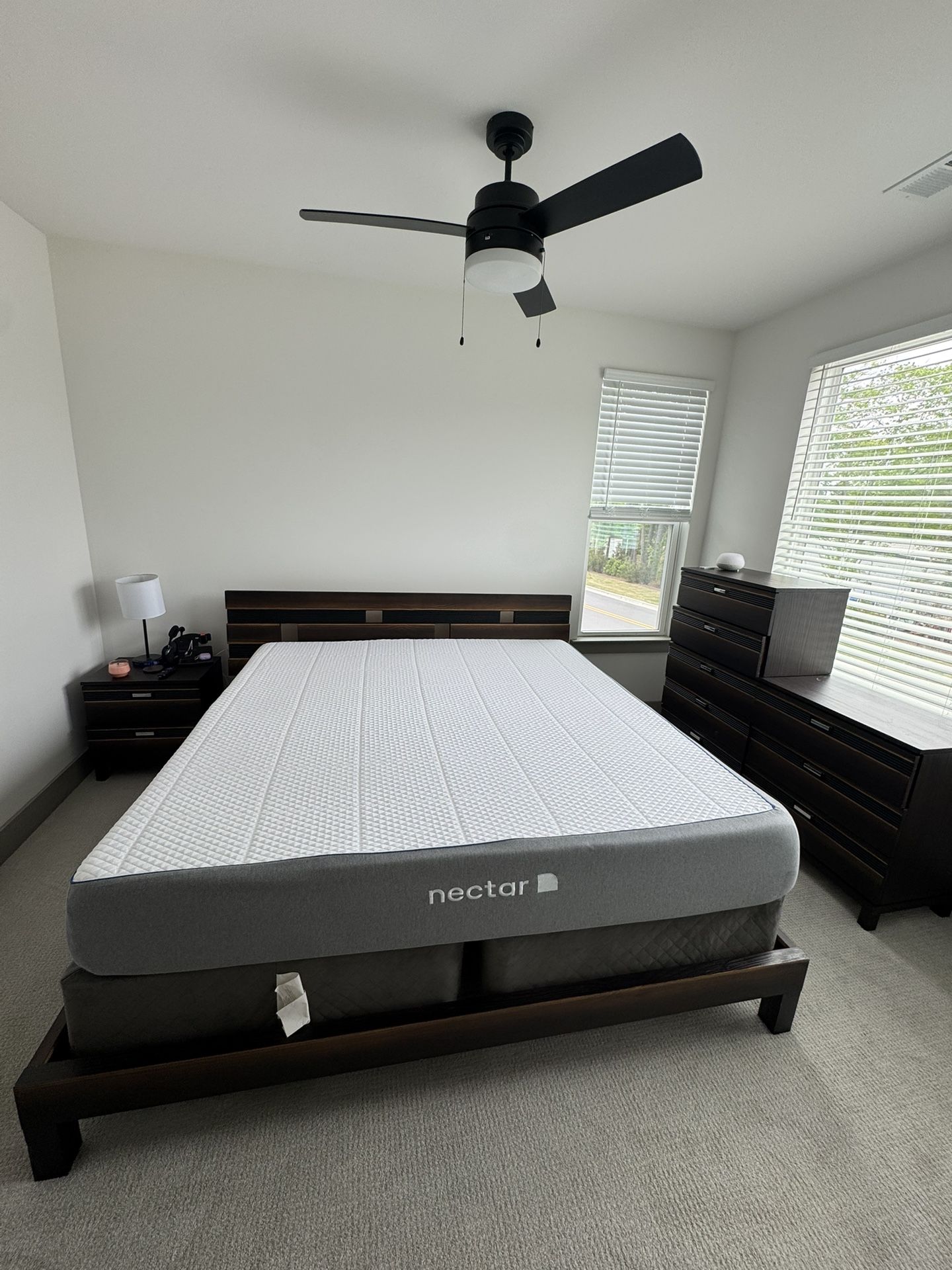 King Size Wooden Bed Set