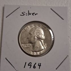 1964 SILVER QUARTER LOT
