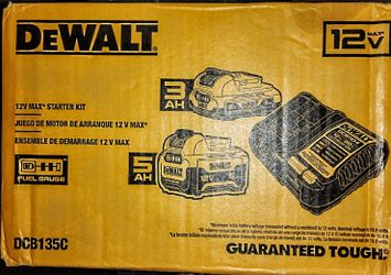 DeWalt 12 Volt 3Ah/5Ah Batterys And Charger