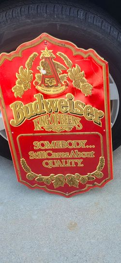 1987 budwieser vintage sign.