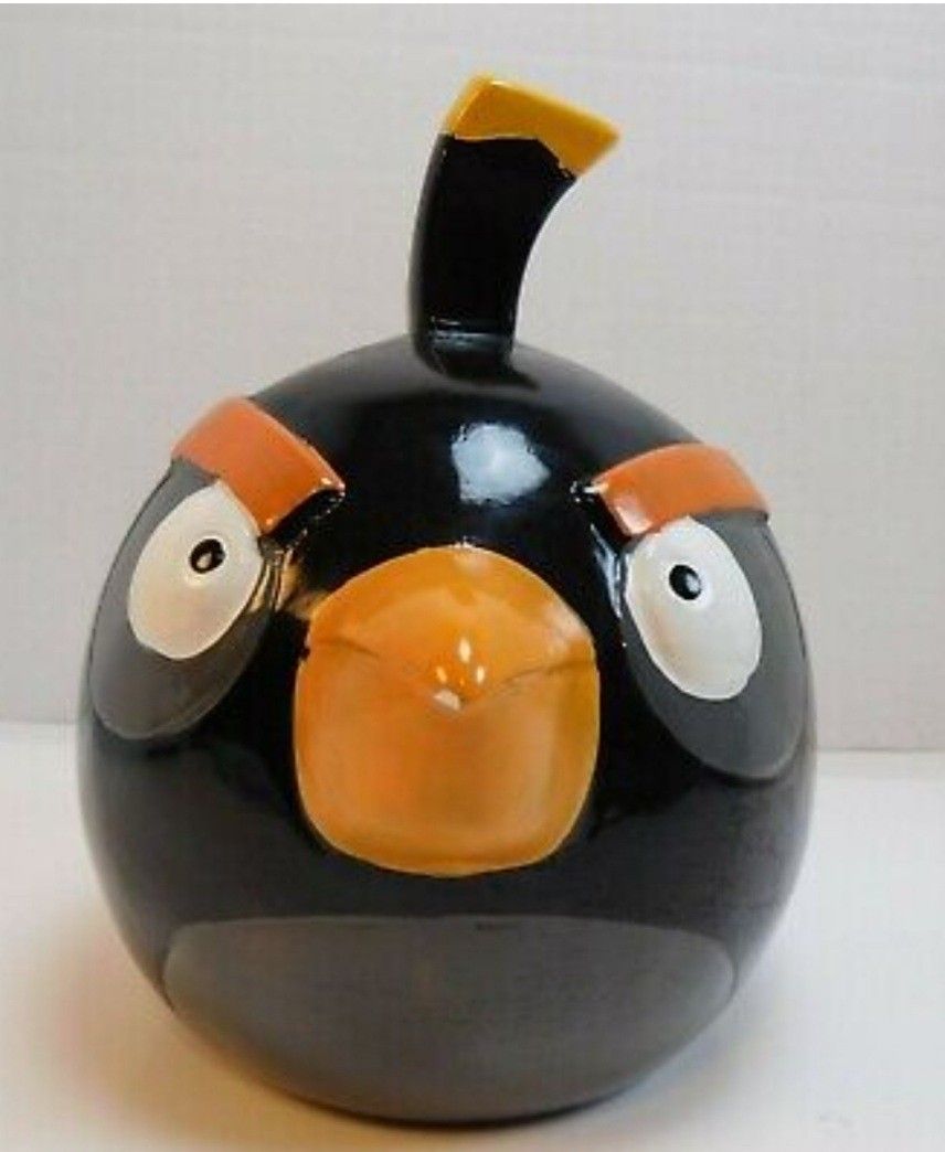 Angry Birds Bomb Ceramic Piggy Bank