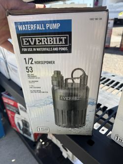 Everbilt 1/2 HP Waterfall Submersible Utility Pump (model SUP80-HD)