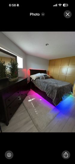 Dawson Creek Dresser And Queen Bed Frame.