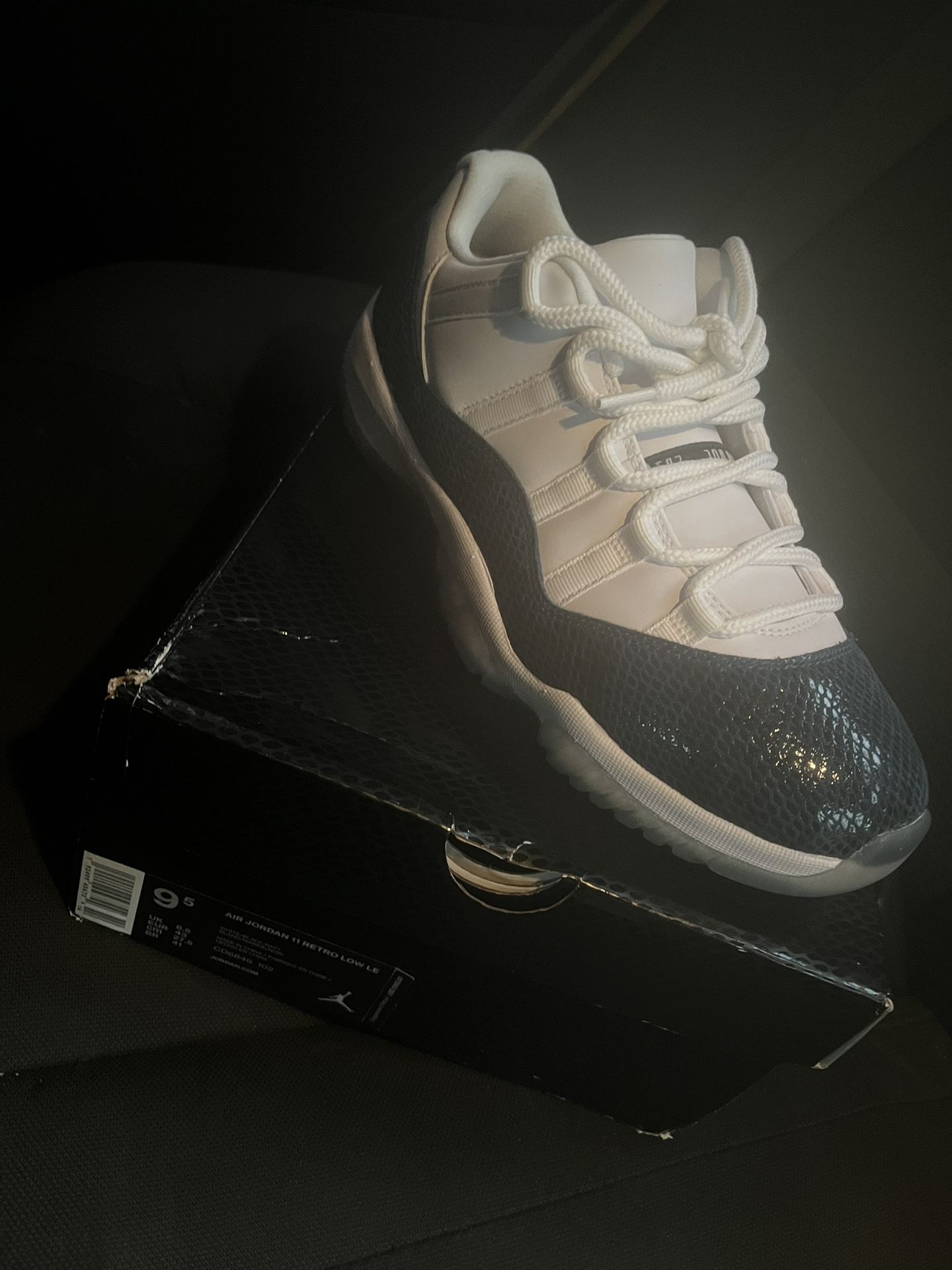 Blue Snake Skin 11s Size 9.5