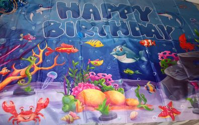 shark / under the sea birthday party decorations