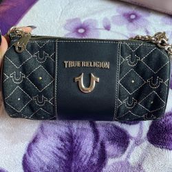 True Religion Denim Mini Barrel Bag