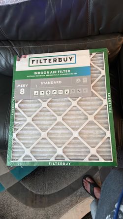 6 Pack Filterbuy MERV 8 Indoor Air Filter 20x23x1