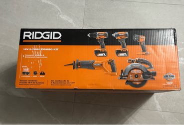 RIDGID 18V Cordless 5-Tool Combo Kit