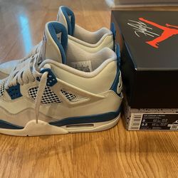 Men's air jordan 4 military blue size 8