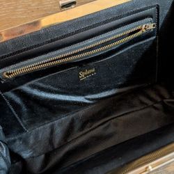 Vintage patent leather clutch purse