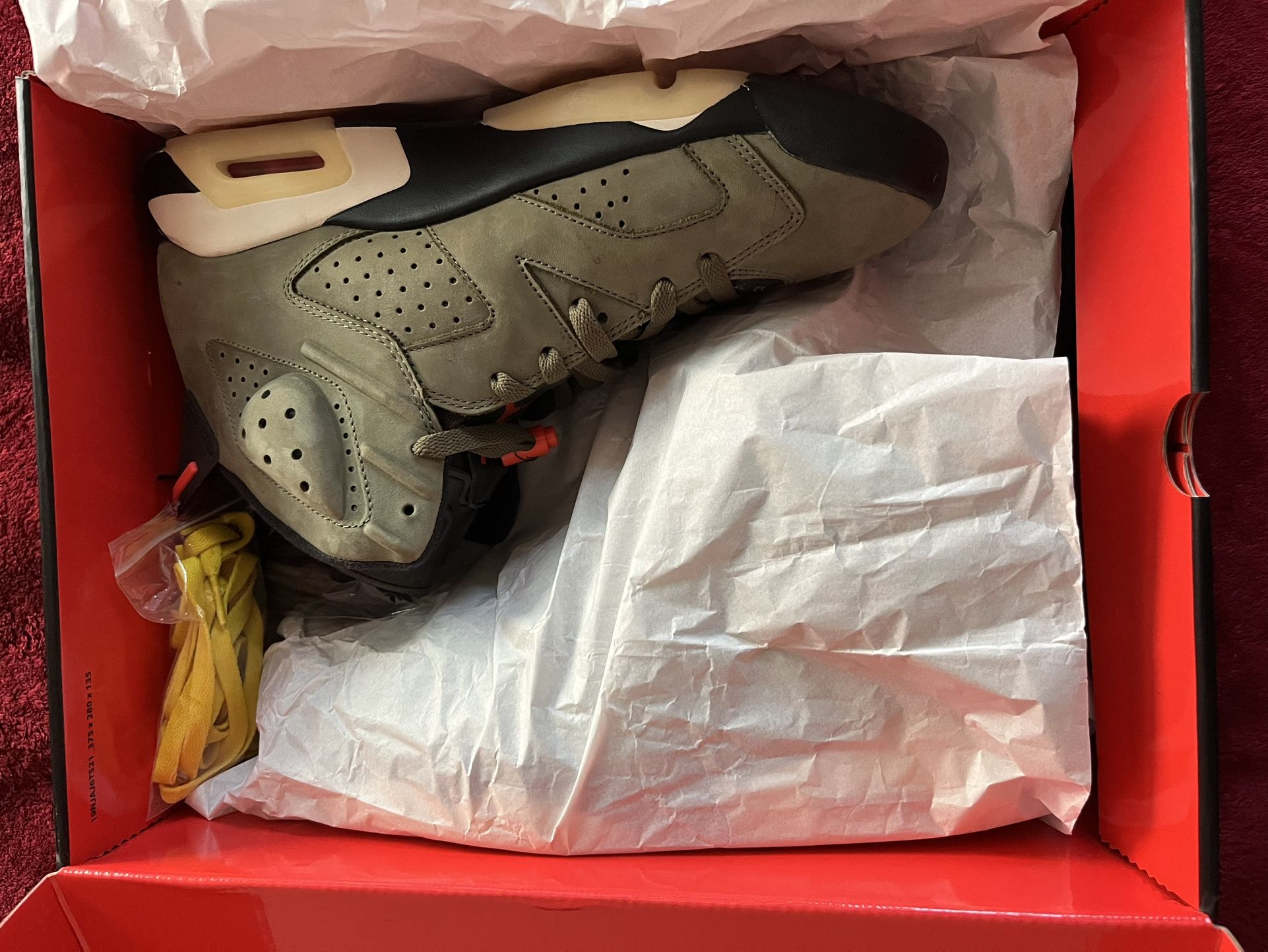 Travis Scott Olive 6s Sz12