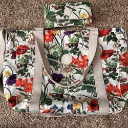 Kipling Floral Bag & Wallet Set