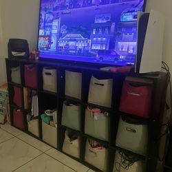 Black Storage/tv Stand 