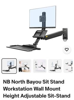 NB stand and sit wall workstation