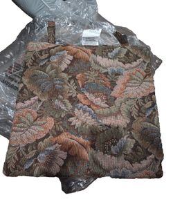Meadowcraft Tropical Garden Patio Chair Cushion Floral Tapestry -Set Of 4