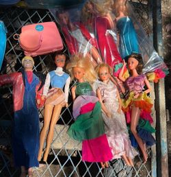 Old Barbie dolls seen better days