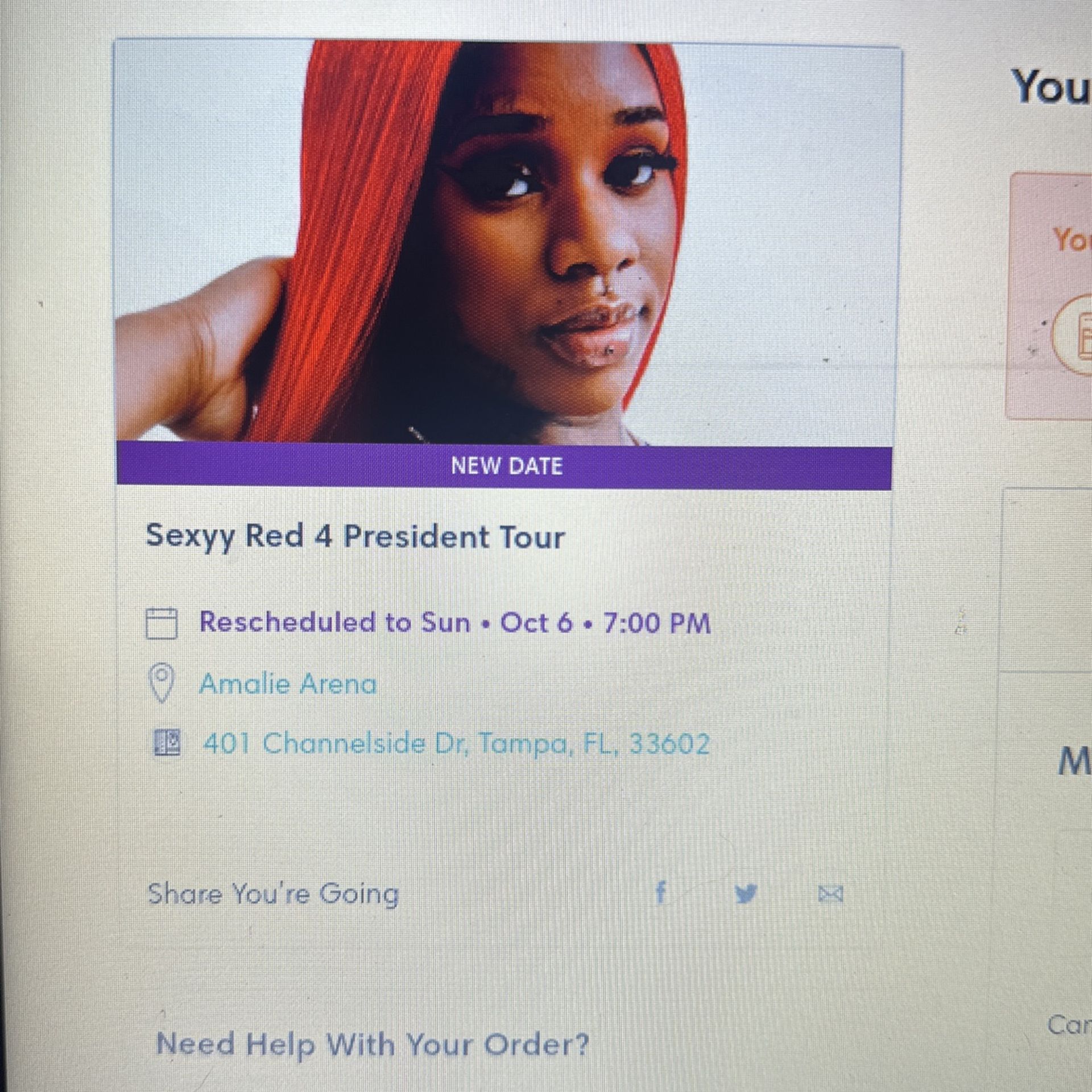 SEXYY RED SINGLE TICKET