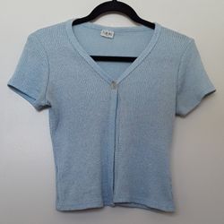 Y2k Baby Blue Top Size Small