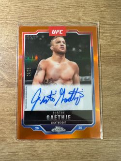 UFC Topps Justin Gaethje auto /25, insomnia /75
