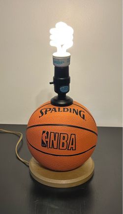 Vintage Spalding NBA Mini Basketball Lamp/ Without Shade