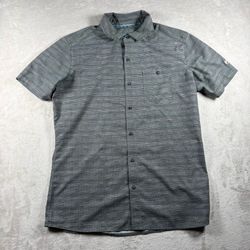 Kuhl Button Up Shirt Men’s S Gray Short Sleeve Stretch Outdoor Hiking #6A