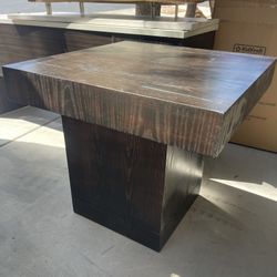 Corner Wood Table