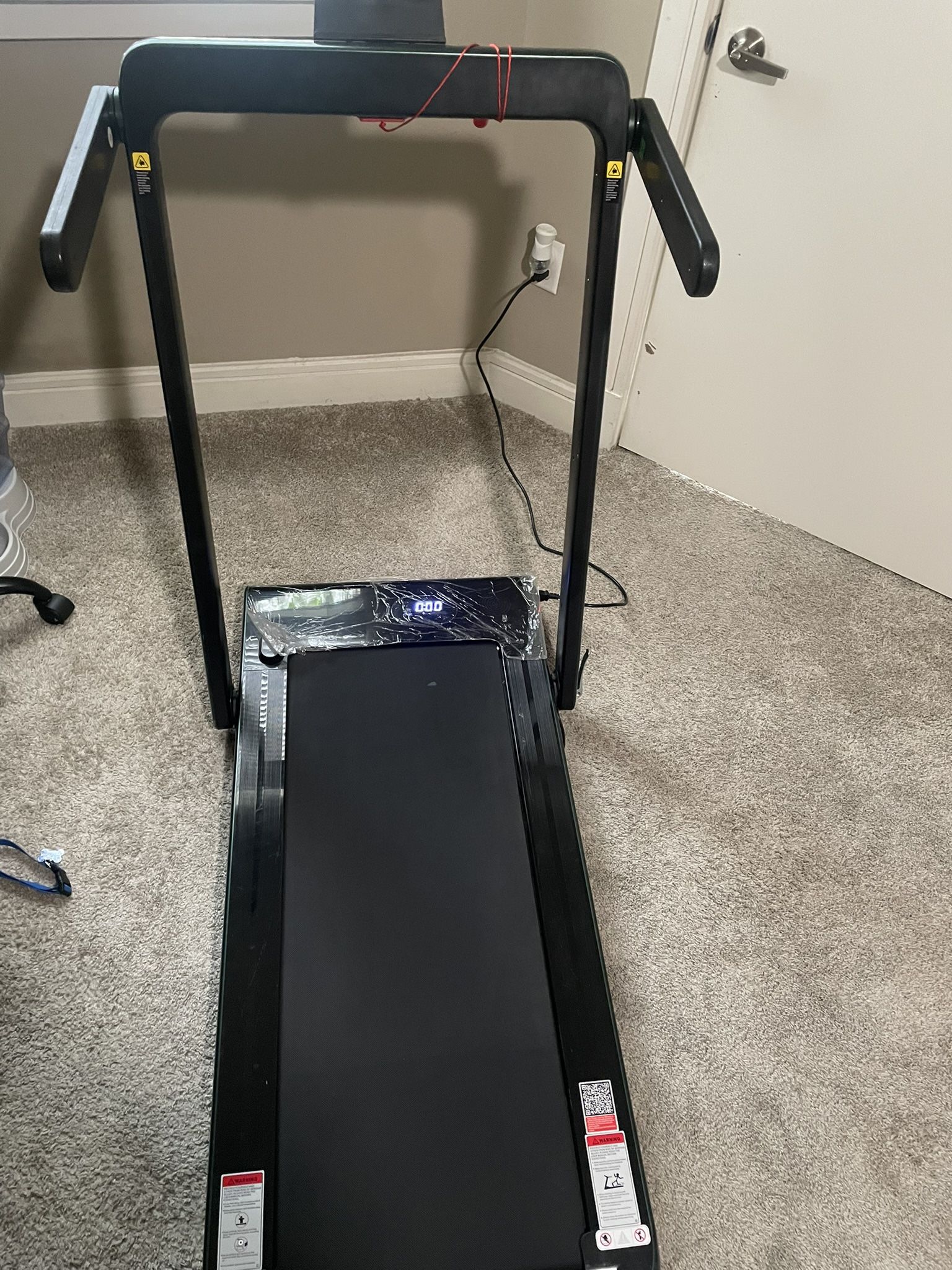 Goplus superfit 1100W Folding Treadmill Electric Motorized Power Fitness Running Machine w/Support