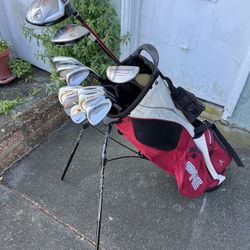 Complete Golf Set Mens RH All Premium Brands In ping Stand Bag