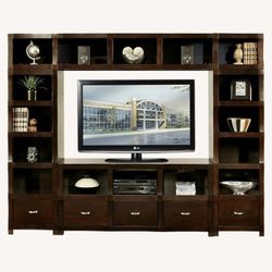 Eldon Square Merlot 4pc Wall Unit
