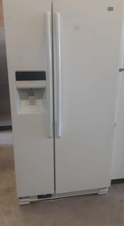 Maytag Side By Side  White Refrigerator
