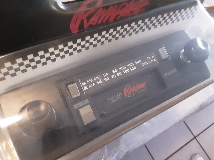 Rampage Am/Fm Car Stereo Cassette Player
