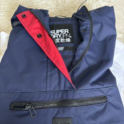 SuperDry Navy Windbreaker Jacket US 8/M (women’s)