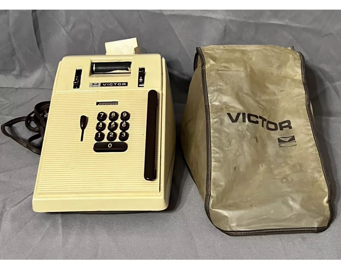 Vintage Victor 7 83 54 Adding Machine Calculator