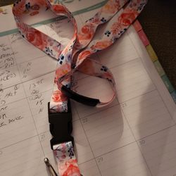 Lanyard for Keys Keychain ID Badge Holder with Safe Removable Black Buckle & Metal Spring Clip Cool for  Adult Teen