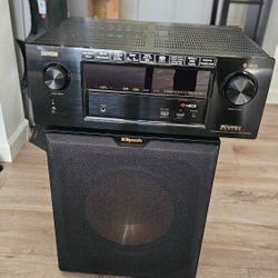 Denon Receiver & Klipsch
Subwoofer 