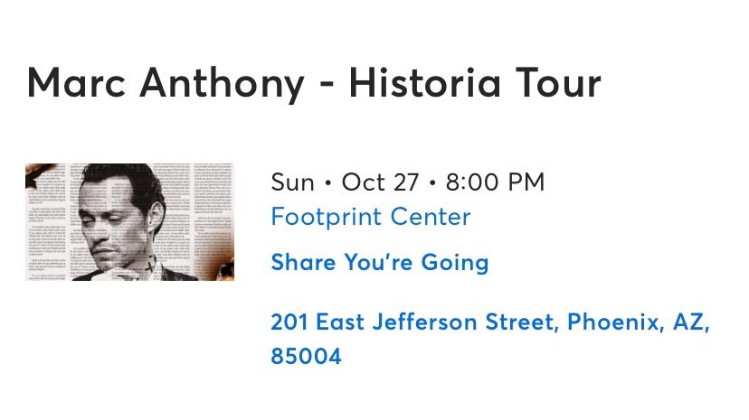 Marc Anthony Concert