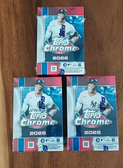 2026 Topps Chrome Baseball Blaster Box Lot of 3