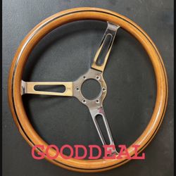 360mm Wood Steering Wheel Racing Classic 