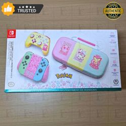 🚨New | Nintendo Switch Wired Controller + Case + Grip | Pokémon Sweet Friends PowerA Bundle
