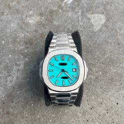 Luxury Watch -silver-blueface-waterproof