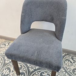 Set Of Blue Dining Chairs 