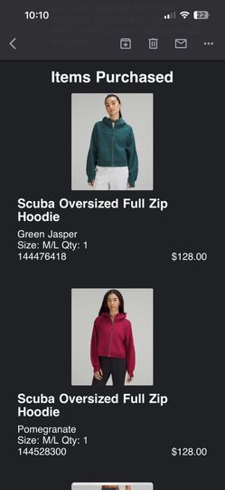 Lululemon + Scuba Oversized Full-Zip Hoodie