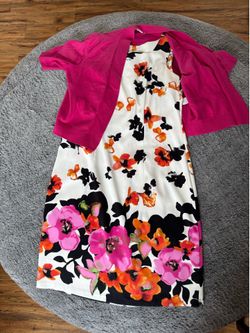 Beautiful dress and shrug size 10
