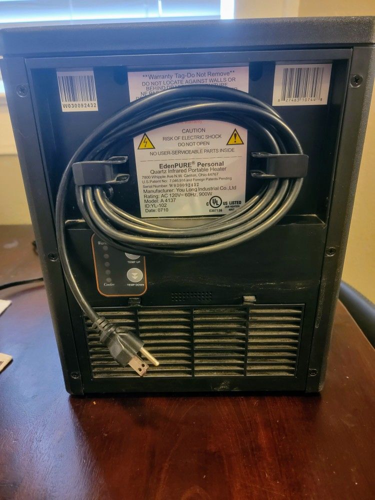 EdenPURE Personal Quartz Infrared Portable Heater for Sale in Dallas, TX -  OfferUp