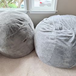1 Giant Bean Bag Chair Bed For Adults