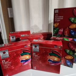 NEW BOX 25CT Incadecent C9 Christmas Lights