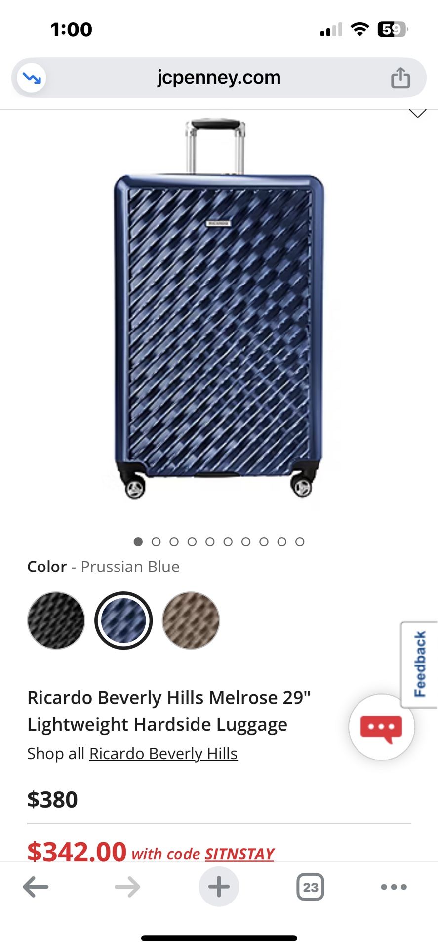 $120 Extra large lockable hard shell suitcase-brand new never used plastic and tags still on it. Downsizing extras- got last year never used. Pick up