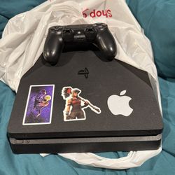 Sony PlayStation 4 Slim Console 500GB - Black with Wireless Controller