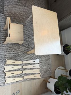 Sprout Kids Adjustable Montessori Table & Chair Set – $270 Retail